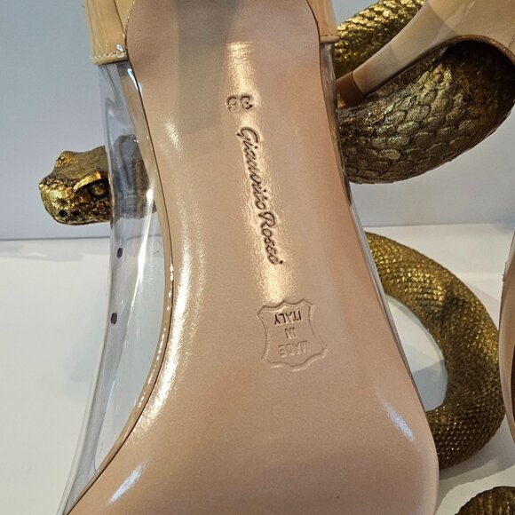 Gianvito Rossi Plexi 70 leather and PVC pumps 💯🔥💖 US Size 6 EU 36 - Picture 5 of 15